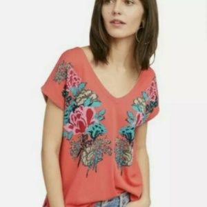 [Anthro/Aldomartins] Floral V-Neck Pullover